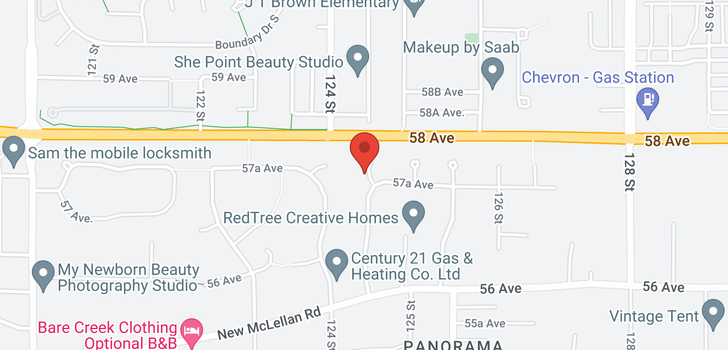 map of 5783 124A STREET